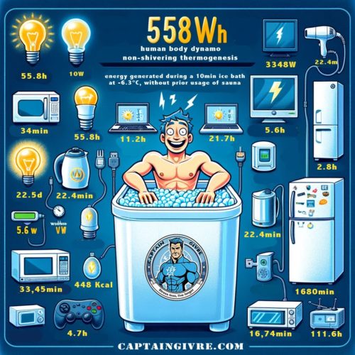 énergie générée par captain givré par la non shivering thermogenesis